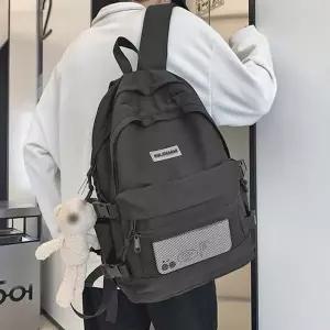 데일리 인기 책가방 10대 캐주얼 등교 검정 가방-W9D1D1B