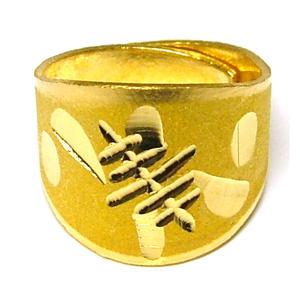 순금 일반 조각 모양 백일 반지 돌 1.875g