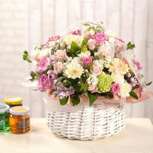 [젠틀맨플라워]안아줘[OW-6162] [출산꽃바구니/예쁜/생일/칠순/꽃바구니배달]