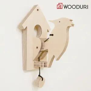 우드리 DIY/목공체험/교구/수업/도어벨/노크/인테리어/꾸미기 딱따구리노크벨 - 똑똑해 교육 영상제공