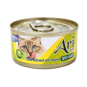 아리캔 참치타우린 80g x24개 고양이캔