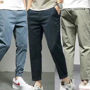 남자 바지/스판/카고/조거/면/밴딩/트레이닝/배기/캐주얼/9부