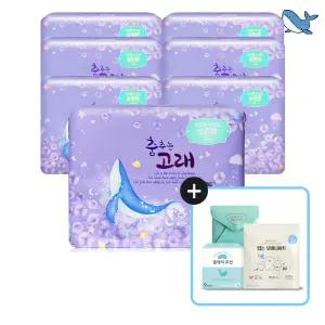 춤추는고래 대용량 생리대 오버나이트18P X 7팩 /126매