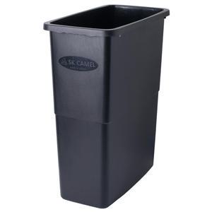 슬림휴지통 70L 블랙 다용도 쓰레기통