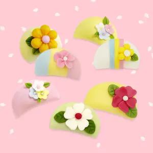쌀이랑놀자 반달떡 만들기 DIY 세트 송편 키트 - 꽃반달떡 베이직