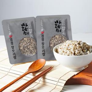 마당쇠 잡곡 검정 찰보리 찰보리쌀 검정찰보리쌀 2세트 100팩