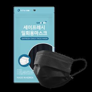 [세이프레시] 국산덴탈마스크 50매(5매입*10개) 블랙 비말차단