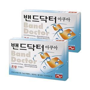 [밴드닥터] 아쿠아 혼합 2개 (16매)/일회용반창고/상처밴드/의료용품/방수밴드