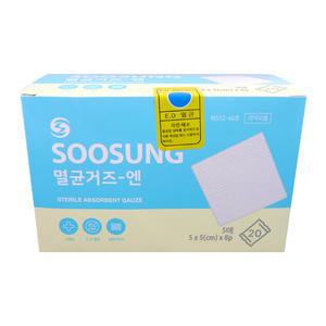 수성 멸균거즈엔 5cmx5cmx8겹 5매x20포