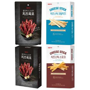 서울우유 치즈육포 2종 40g/60g, 치즈스틱 2종 크림/스모크 35g