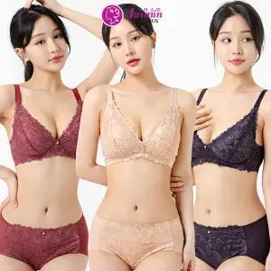비너스 노와이어 브라 팬티 세트 레이스 풀컵 A~C컵 여성 속옷 JBR8012S