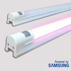 led 형광등 T8 직관형광등 슬림직갓 1등세트 20W 1200mm 정육색 삼성칩 (2개묶음)