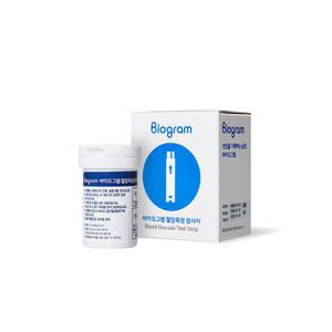 [특판] 바이오그램 혈당 검사지 50매 / 혈당계 전용 당뇨측정 검사지 / BIOGRAM1200 HM-01