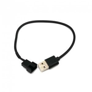 조이쿨 PWM 4핀 커넥터 to USB 전원 변환 케이블 30cm/각종 PWM 4핀 5V용 팬쿨러를 USB전원에 연결하여 사