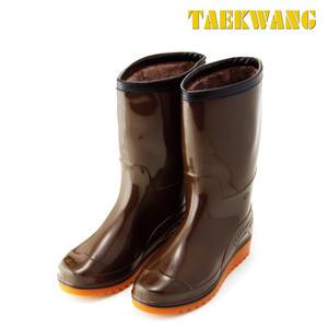 M- TK-B513-밤색 남자 에스키모 털 방한장화 250~290 PVC 방수장화 낚시 해상 공장 작업 장화 태광