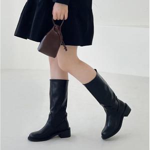 천연소가죽 지니앤 빈티지 하프 부츠