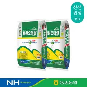 [동송농협] 25년산 철원오대쌀 상등급 10kg×2포