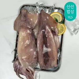 [품질보장] 청년 손질 통 오징어 220X5팩 (총 10미) 2마리씩 소포장