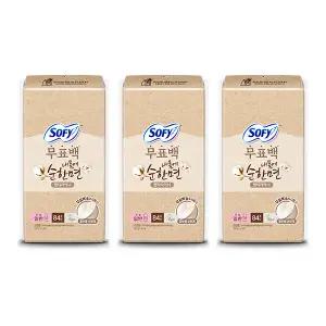 쏘피 내몸에 순한면 무표백 라이너 일반 84매, 3개