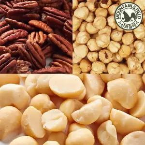 [산과들에] 마카다미아 500g 피칸 400g 볶음헤이즐넛 400g