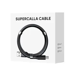 라온 upercalla 마그네틱 자석 C타입 고속충전케이블 1.8M 블랙