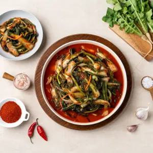 얼갈이+열무김치 5kg 전라도 보성엔 녹차 별미 김치 / 국내산 100% / 당일제조 / HACCP 인증
