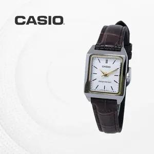 카시오 CASIO 여성용 빈티지 아날로그 가죽시계 LTP-V007L-7E2