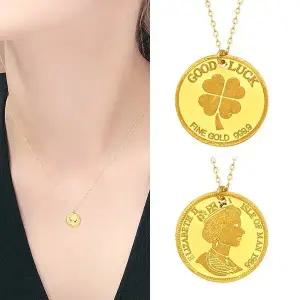 [골드퀸즈] 24K 순금 데일리 목걸이