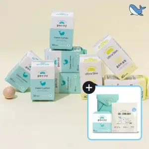 춤추는고래 팬티라이너, 날개형 롱 팬티라이너 모음전/최대 480매