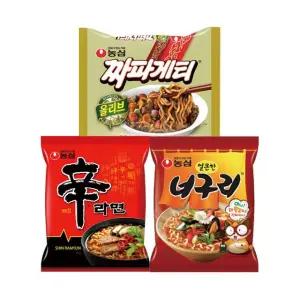 신라면 5입 + 너구리 5입 + 짜파게티 5입