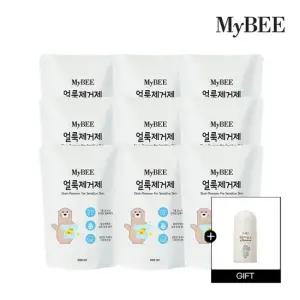 얼룩제거제 리필 300ml)x9팩+선물)바르는 얼룩제거제1개