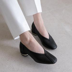 [분홍코끼리] (무중력깔창) 마이스킨 몰드창 스판 펌프스(4cm)