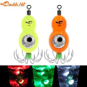 더블히트 LED 쭈꾸미 애자 B급 두족류 킬러 3색 LED 애자 쭈꾸미볼 봉돌