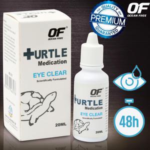 OF 오션프리 터틀 아이클리어 20ml/ 거북이 수질 안정 정화 개선 파충류 기생충 어항 먹이 사료 렙토민 감마루스