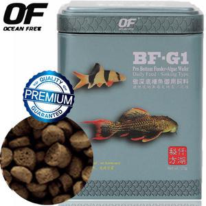 OF 오션프리 알게 와퍼 BF-G1 60g 120g / 바닥 청소 물고기 열대어 비파 안시 플레코 코리도라스 사료 먹이