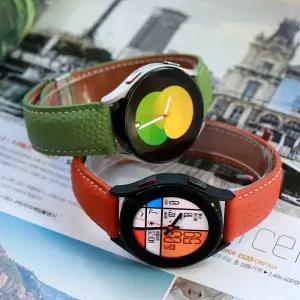 갤럭시워치 7 6 5 4 프로 디버클 D버클 마그네틱 가죽 스트랩 클래식 40 44 42 46 45 43 47 20 mm 정품 호환