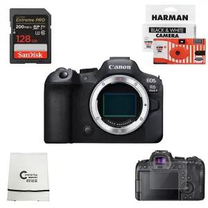 (컴온탑) 캐논 정품 EOS R6 Mark II BODY + 익스트림 프로 128GB + 보호필름 + 융 + 포토리뷰 흑백 일회용 카메라 (단독 1000대 판매 돌파!) (재고보유)
