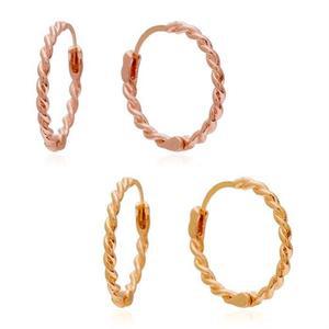 [오노마] ONM 14K 로프 링 귀걸이(gold-pin) 2종 택1 귀걸이