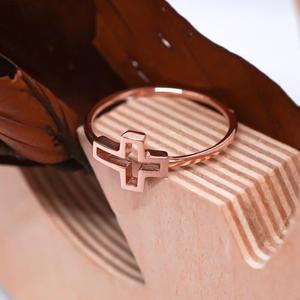 14k 사이드 십자가 반지 OPDLR3975