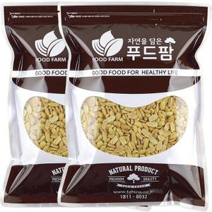 푸드팜 땅콩 햇 볶음땅콩(반태) 2kg(1kg, 2개)