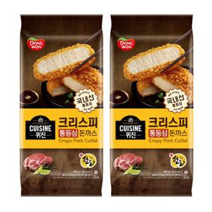 동원 퀴진 크리스피 통등심 돈까스 480g, 2개