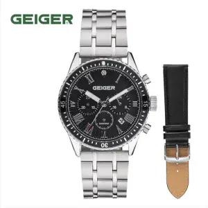 (GEIGER) 다이아몬드 멀티펑션 메탈시계 GE8058BS