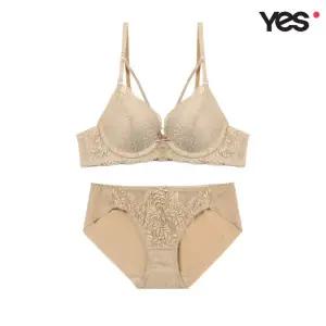 [롯데백화점]예스 올리브 베이지 헴팬티 세트 YSWBZ613YSWPZ614