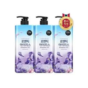 [온더바디]온더바디 플라워 약산성 퍼퓸 바디워시 아이리스향 900ml x 3개