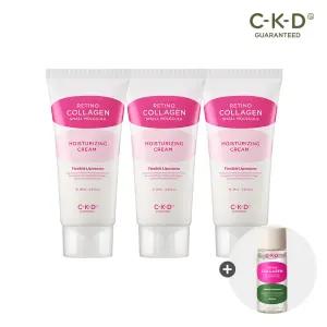 CKD 레티노콜라겐 저분자 수분탄탄크림 28ml 3개 세트+콜라겐 결 토너 20ml 증정