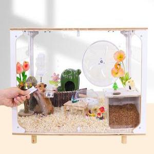 햄스터 아크릴 케이지 하우스 집 풀 세트 40cm/50cm