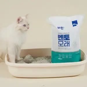 바른벤토모래 6kg 고양이 벤토나이트 모래