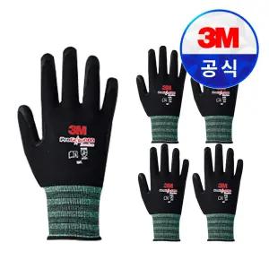 3M장갑 프로그립1000 코팅 안전 작업 장갑 (블랙 BK/멜란지블랙 MBK) 5개입