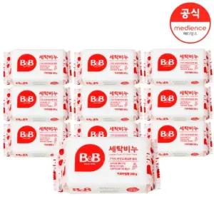 [10개 세트] 비앤비 아기 빨래 세탁비누 (향 선택)