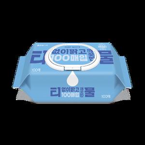 코디 티없이 맑고 깨끗한 물티슈 캡형 100매입 24팩